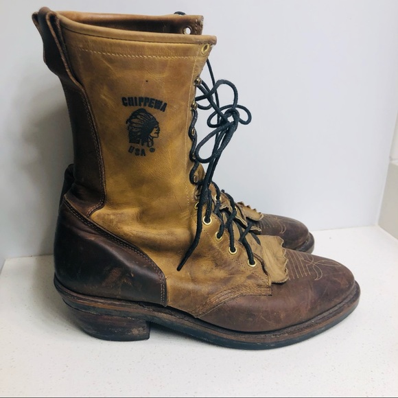 Chippewa Arroyos Brown Leather Lace Up 